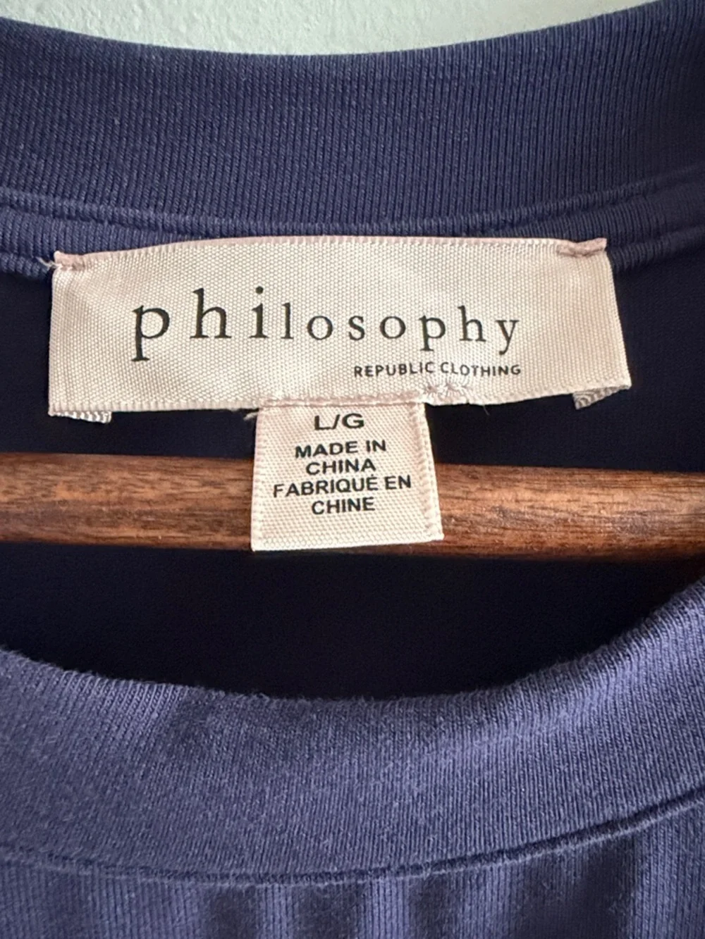 Philosophy Navy Ruffle Sleeve Midi Dress Eyelet Hem Large - Picture 5 of 13